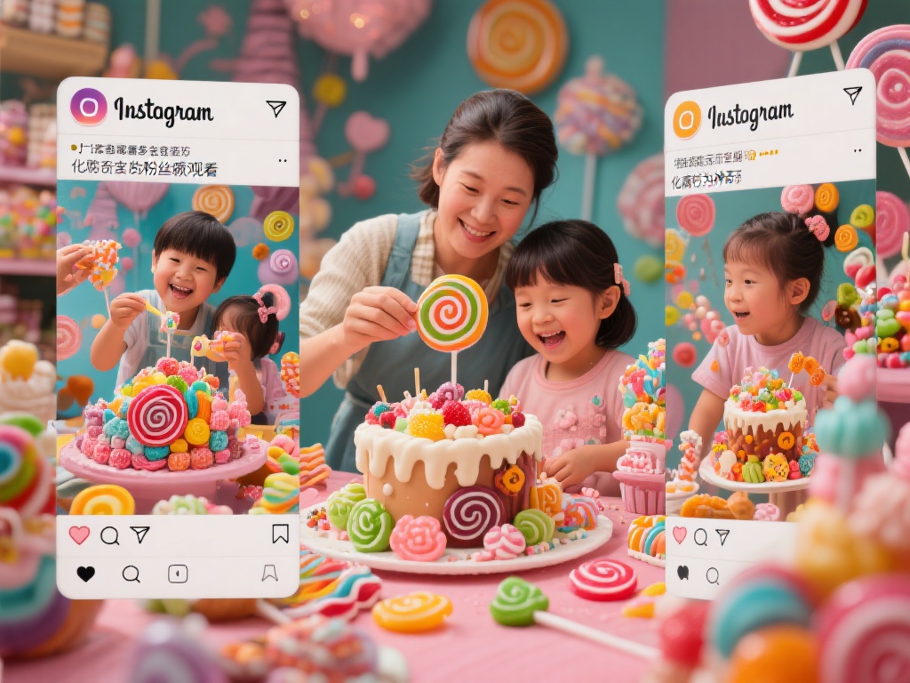 *在社交媒体上，越来越多的博主和家庭通过分享食玩糖