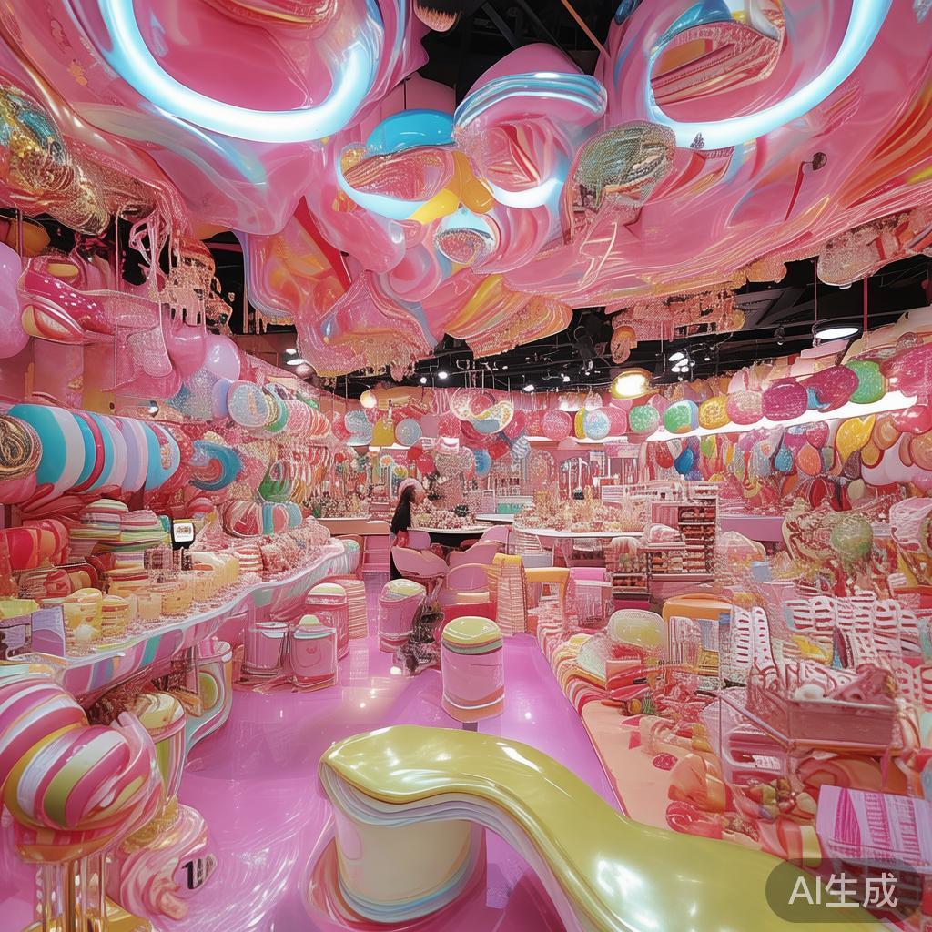 泰兴作为一个充满活力的小城市，其糖果派对主题店早已