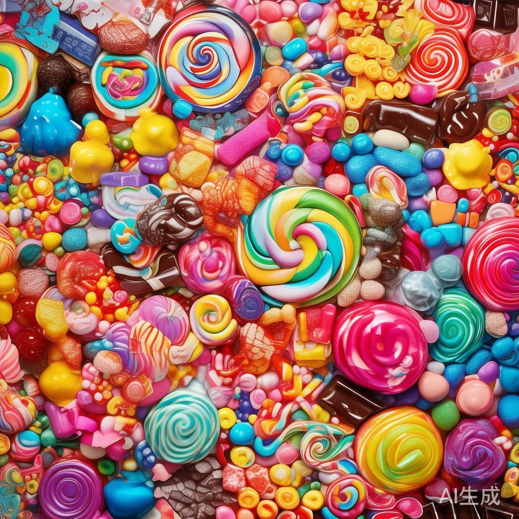 糖果图案的核心在于它带来的童趣与欢乐感。无论是为儿