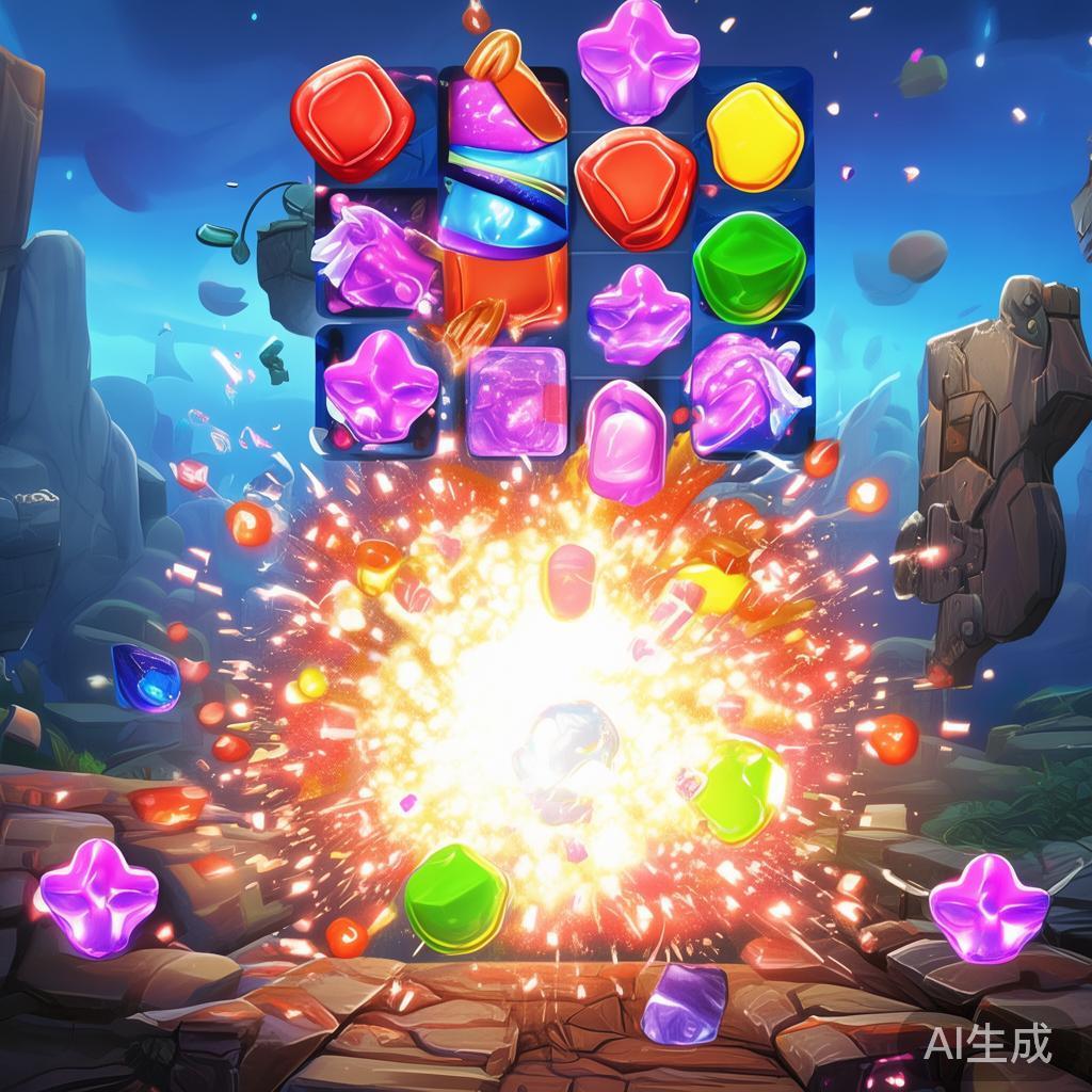 二、善用连击与连锁反应
连续消除与连锁反应是获得